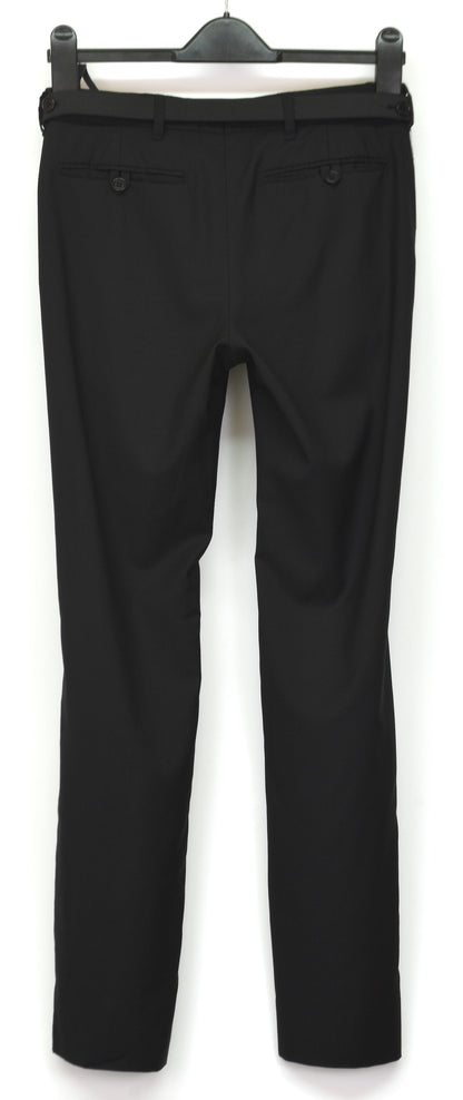 2001 Wool/Silk Tailored Trousers with Elastic Bondage Belt