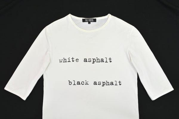 2003 Compact Stretch Jersey 'White Asphalt, Black Asphalt' T-shirt (White)