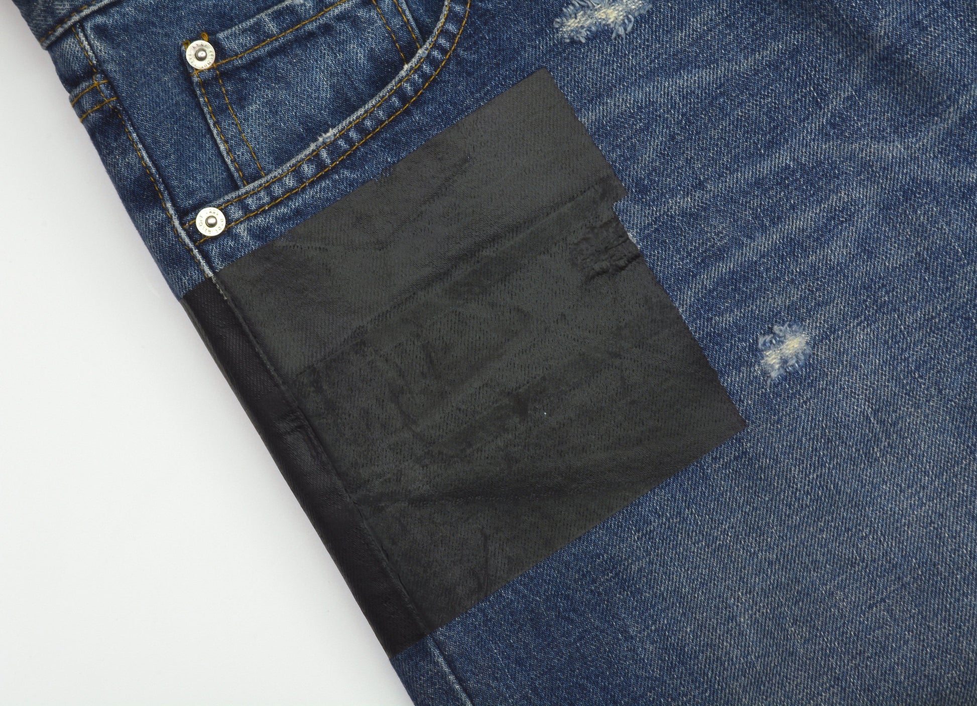 Helmut Lang 2003 Classic Vintage Jeans with Rubber Tape Helmut Lang 2003 Classic Vintage Jeans with Rubber Tape