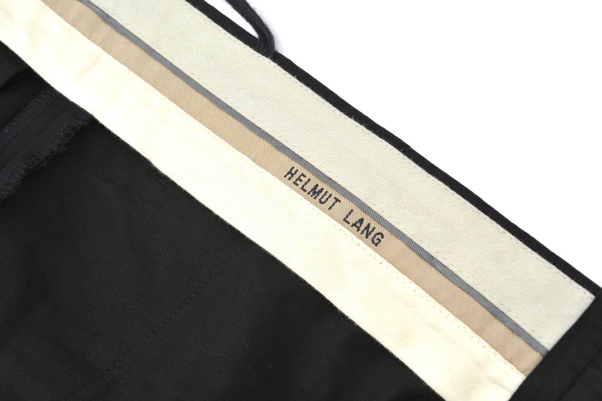 Helmut Lang 2001 Wool/Silk Tailored Trousers with Elastic Bondage Belt –  ENDYMA