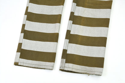 Helmut Lang 1999 Compact Cotton Jeans with Printed Stripes Helmut Lang 1999 Compact Cotton Jeans with Printed Stripes
