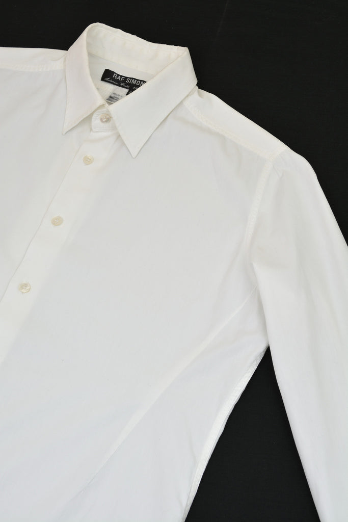 Raf Simons 1999 Fine Cotton Darted Shirt with Hunting Pleat Detail –