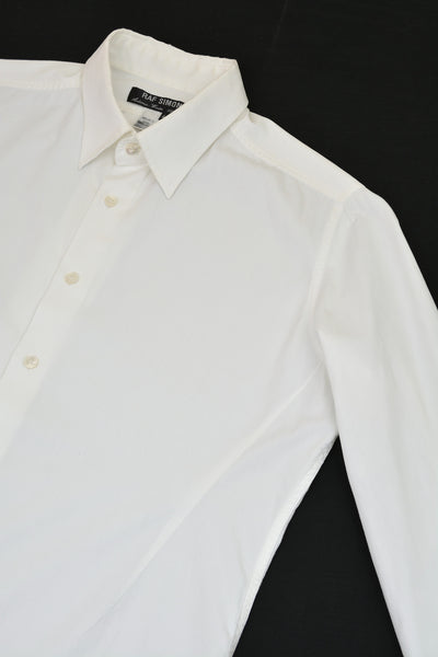 1999 Fine Cotton Darted Shirt with Hunting Pleat Detail