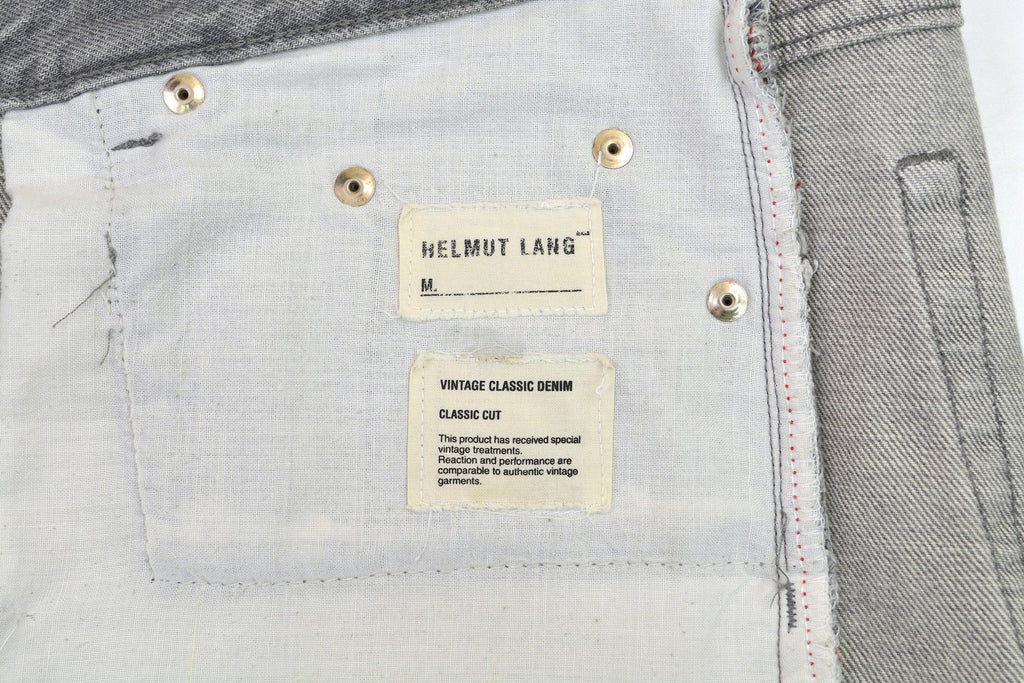 Vintage Helmut Lang Archive Black Grey Skinny Jeans Sz S