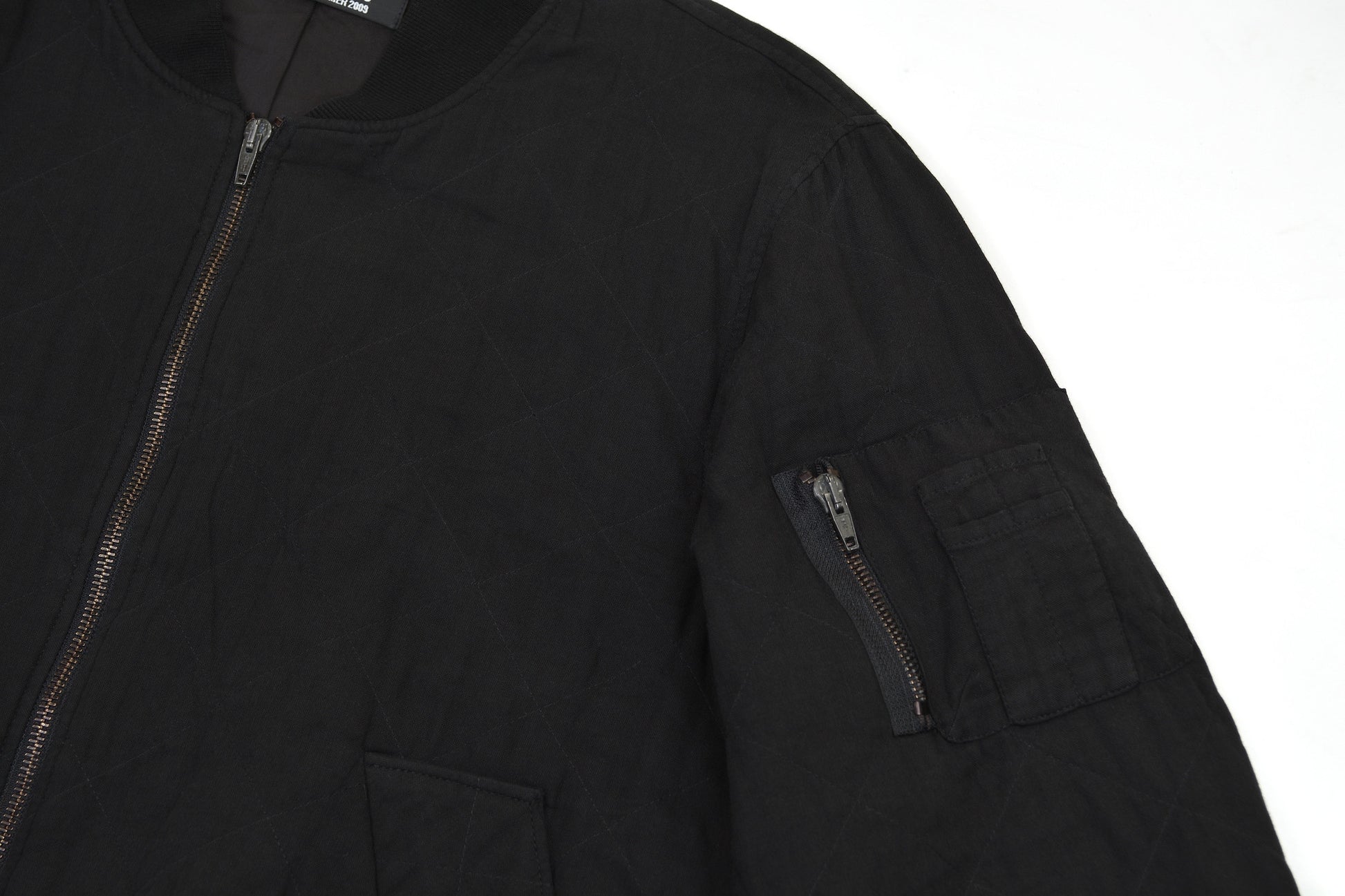Raf Simons 2009 Overdyed Quilted Bomber Jacket – ENDYMA Raf Simons 2009 Overdyed Quilted Bomber Jacket – ENDYMA