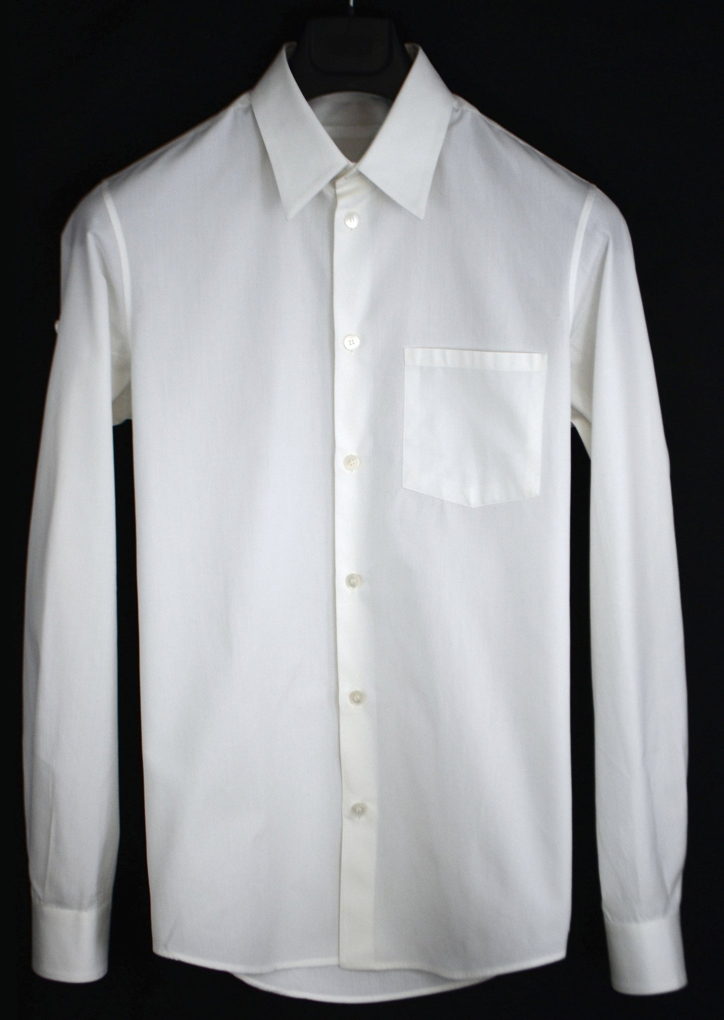 2003 Fine Cotton Slim Shirt with Asymmetric Knit Sleeve