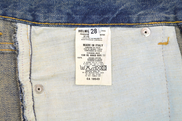 2000 Vintage Sanded Denim Painter Jeans (Dark Wash)