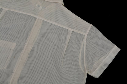 1993 Cotton Mesh Shirt with Extended Panels