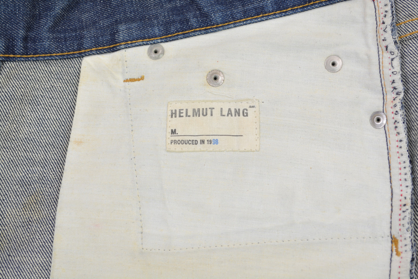 1998 Broken-In Raw Denim Classic Jeans