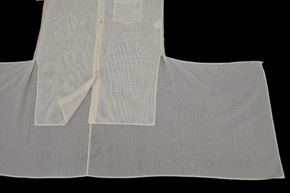 1993 Cotton Mesh Shirt with Extended Panels