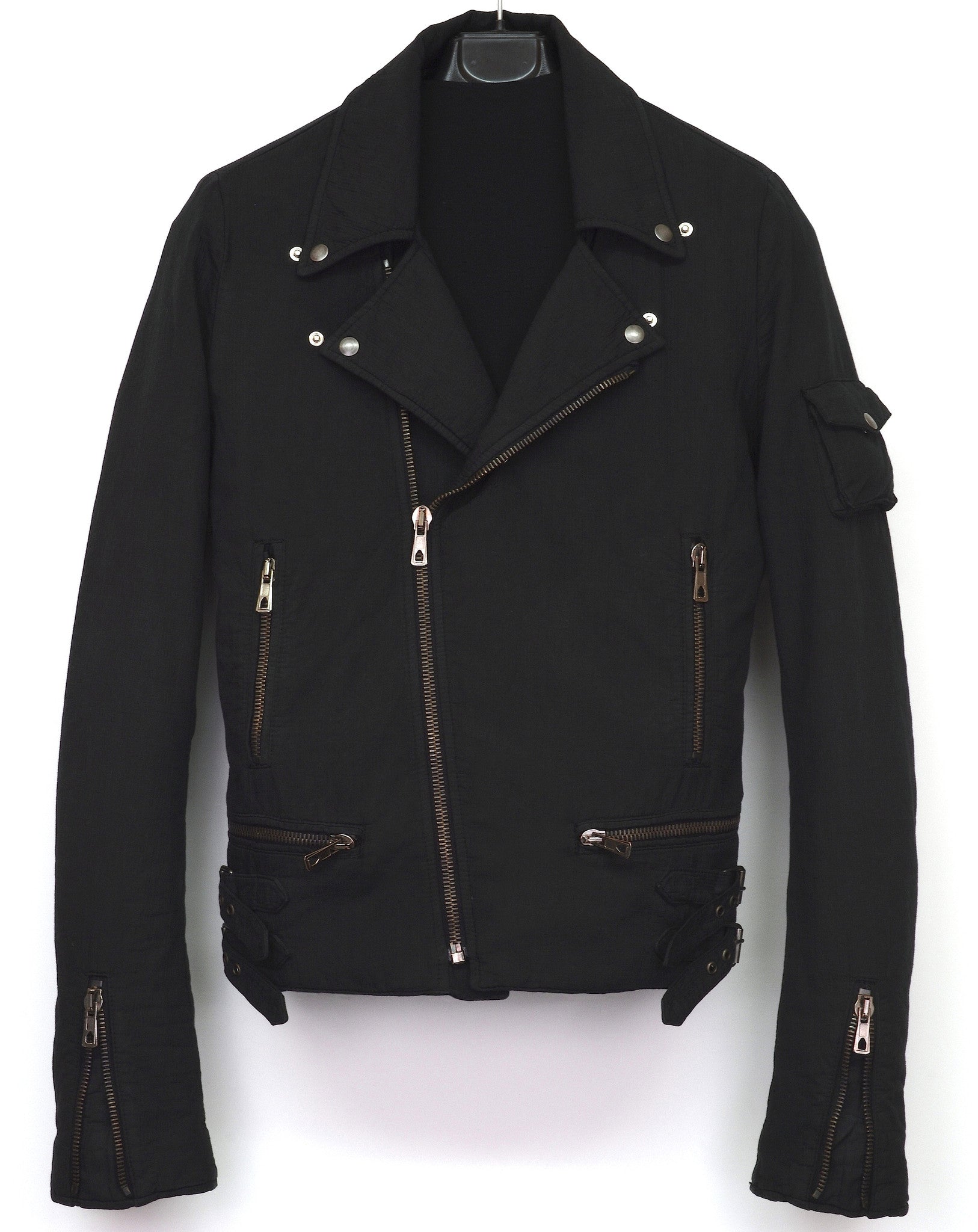Raf Simons 2006 Seersucker Cotton Classic Biker Jacket – ENDYMA