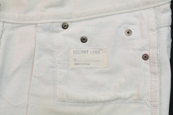 1997 White Vintage Stained Denim Painter Jeans