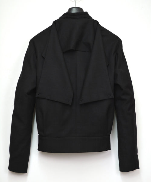 2007 Extrafine Wool Bomber Jacket with Detachable Scarf