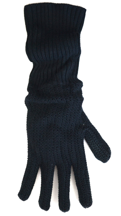 2008 Handknit Crochet Silk Oversized Gloves