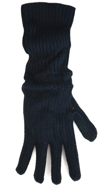 2008 Handknit Crochet Silk Oversized Gloves