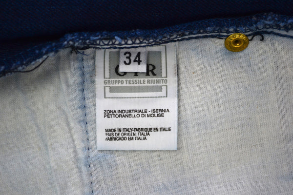 1997 Reverse Raw Polypropylene Denim Jeans