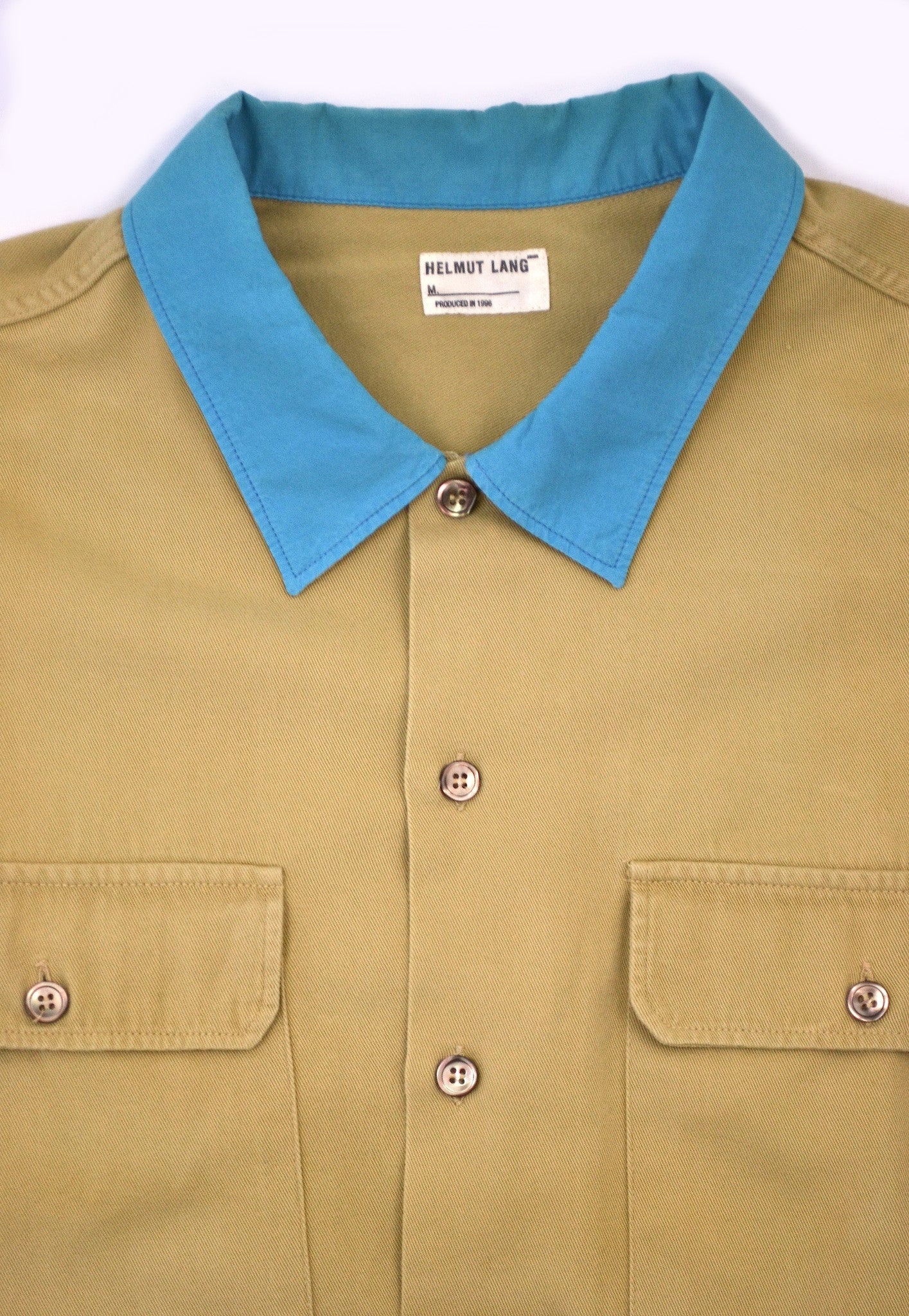 1997 Workwear Shirt with Contrasting Collar