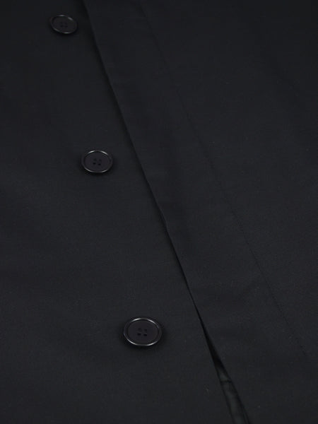 2001 Coated Silk Half-Raglan Raincoat with Leather Collar