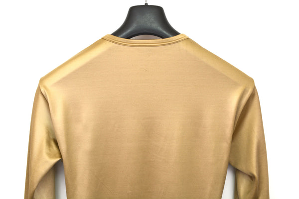 1992 Structured Gold Satin Jersey Slim T-Shirt