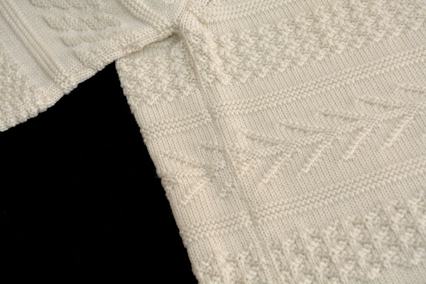 2006 Heavy Virgin Wool Futuristic Aran Sweater