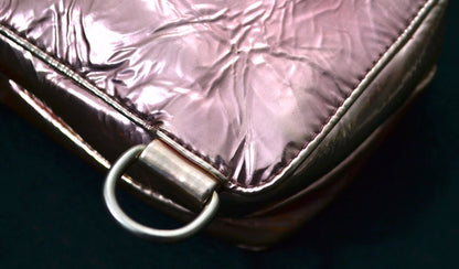 2004 Crushed Metallic Leather Zipped Evening Case