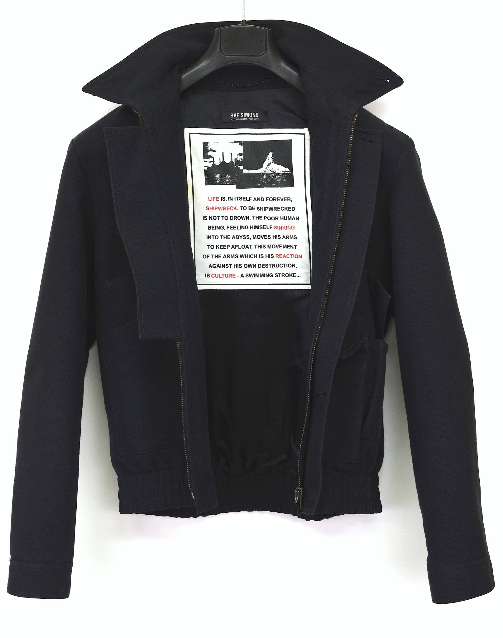 Raf Simons 2004 Sculptural Blouson with Cargo Pockets and