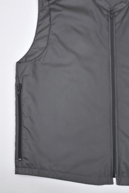 1998 Padded Coated Polyester Liner Vest with Asymmetric Pocket