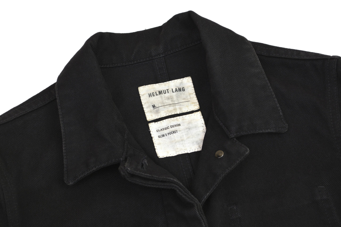 2004 Overdyed Denim Deconstructed 2-Pocket Jacket with Asymmetric Details