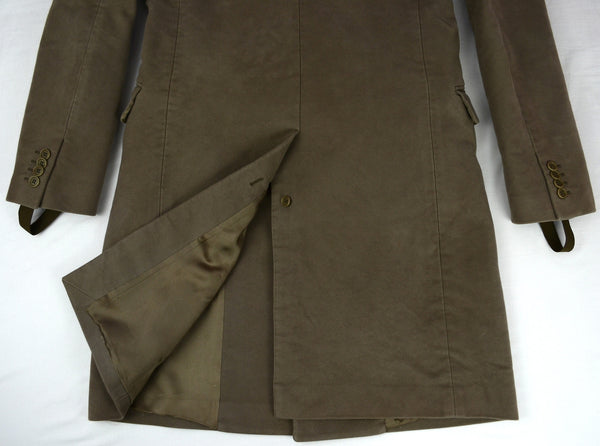 2003 Heavy Moleskin Cotton Chesterfield Coat with Bondage Cuff Straps (Men's version)