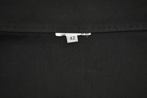 2004 Overdyed Denim Deconstructed 2-Pocket Jacket with Asymmetric Details