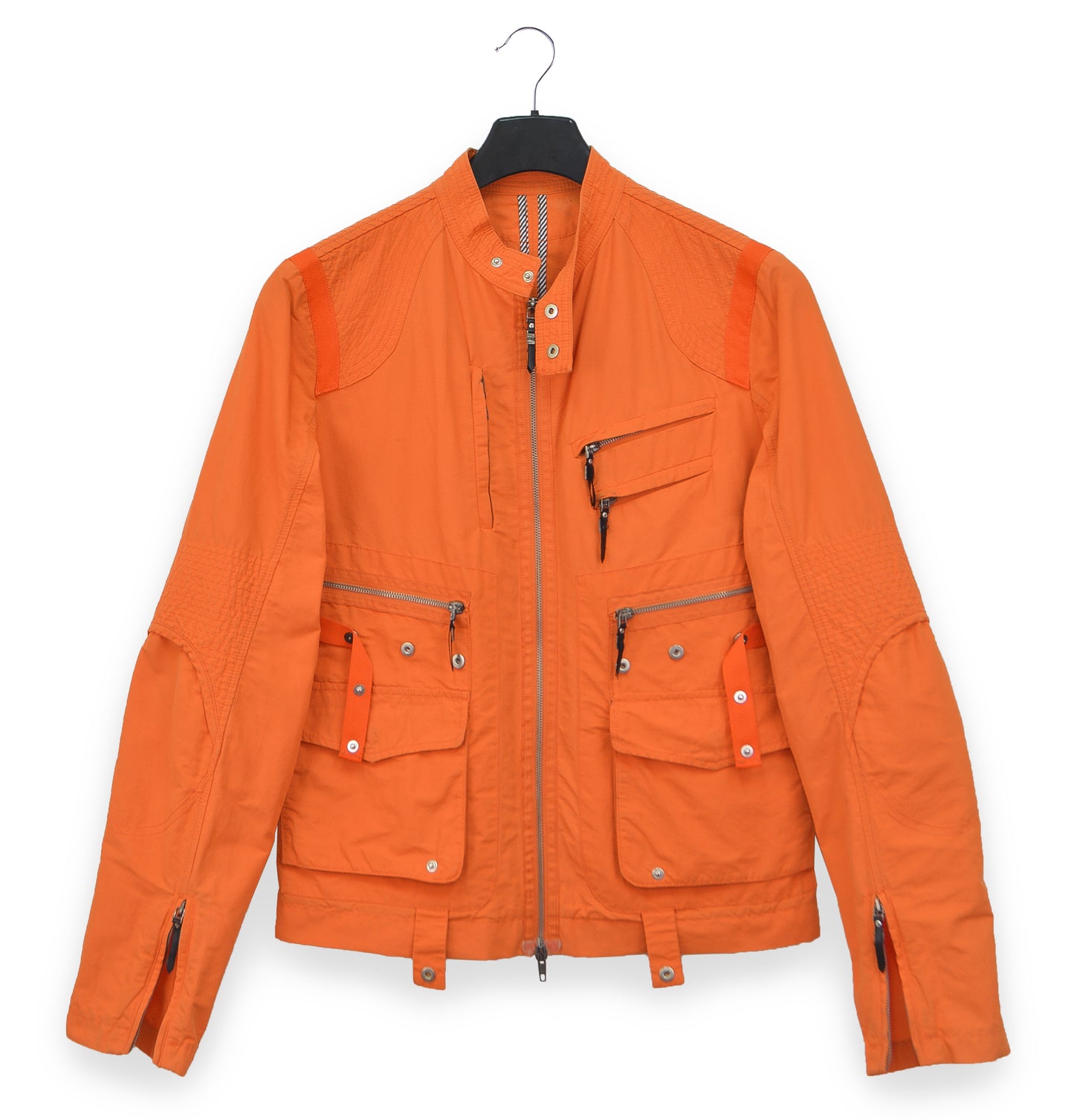 2006 Biker Blouson with Asymmetric Pockets in Compact Cotton