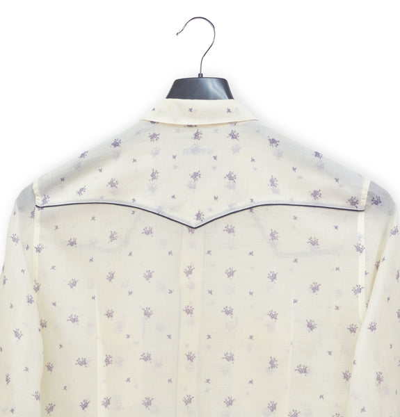 2004 Western Pyjama Shirt in Extrafine Cotton Muslin