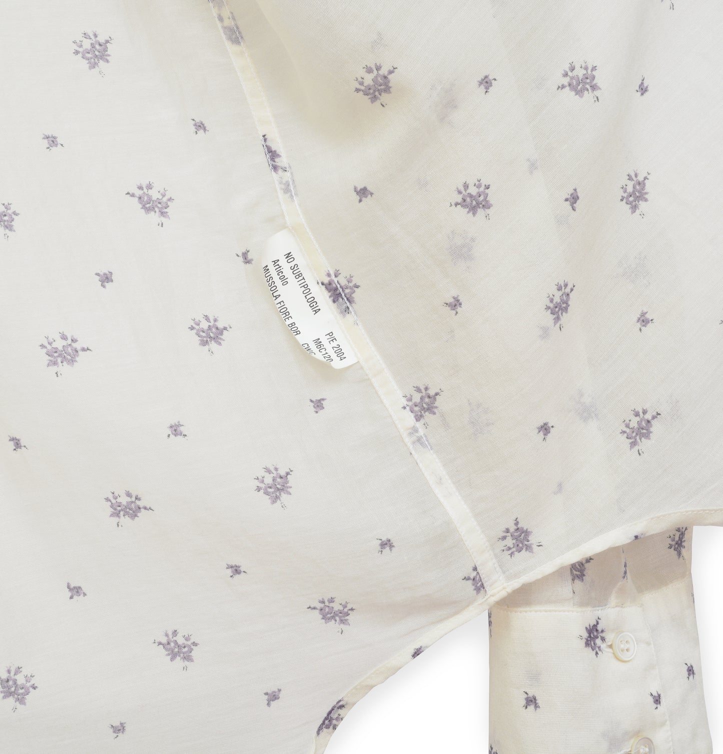 2004 Western Pyjama Shirt in Extrafine Cotton Muslin