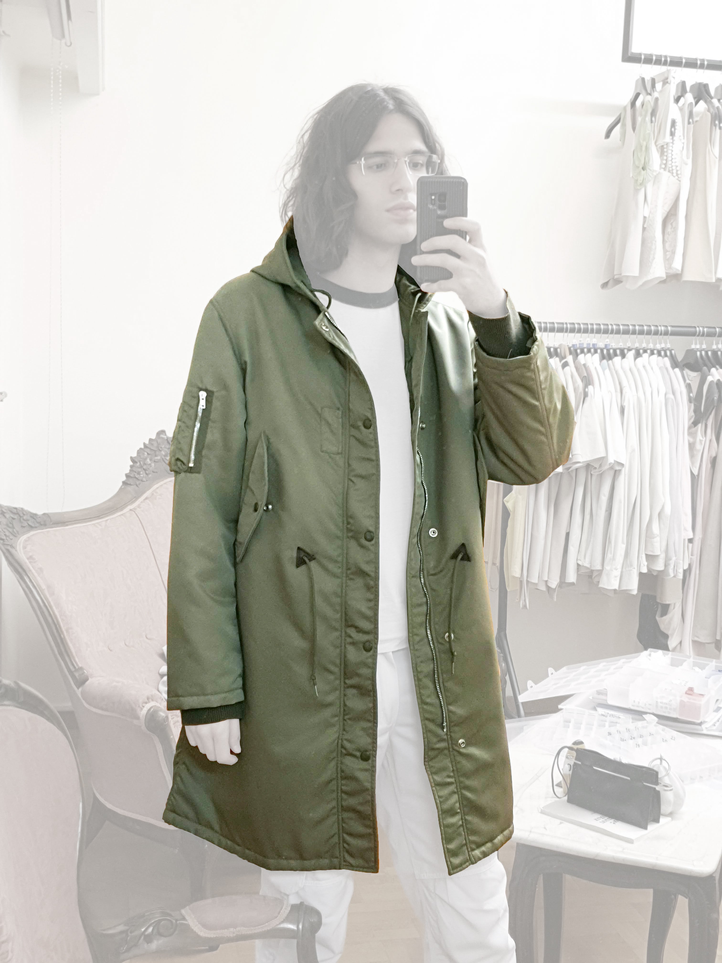 MIU MIU 2002 Minimalist N-3 Aviator Parka in Nylon Gabardine – ENDYMA