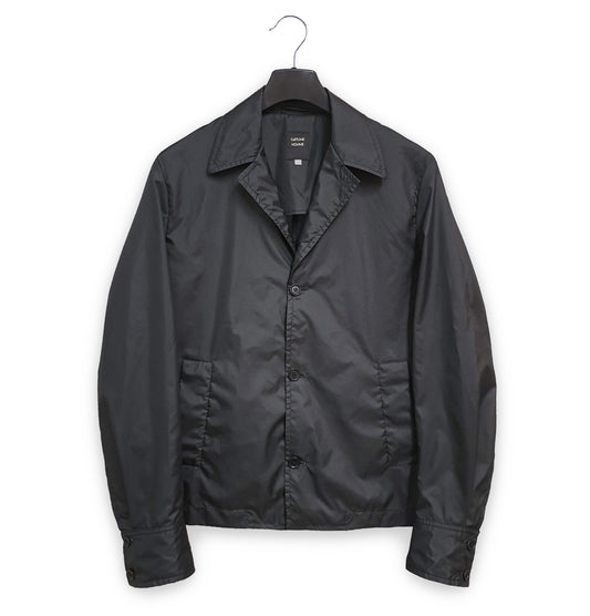 1990s Sartorial Jacket with Point Collar in Coated Nylon