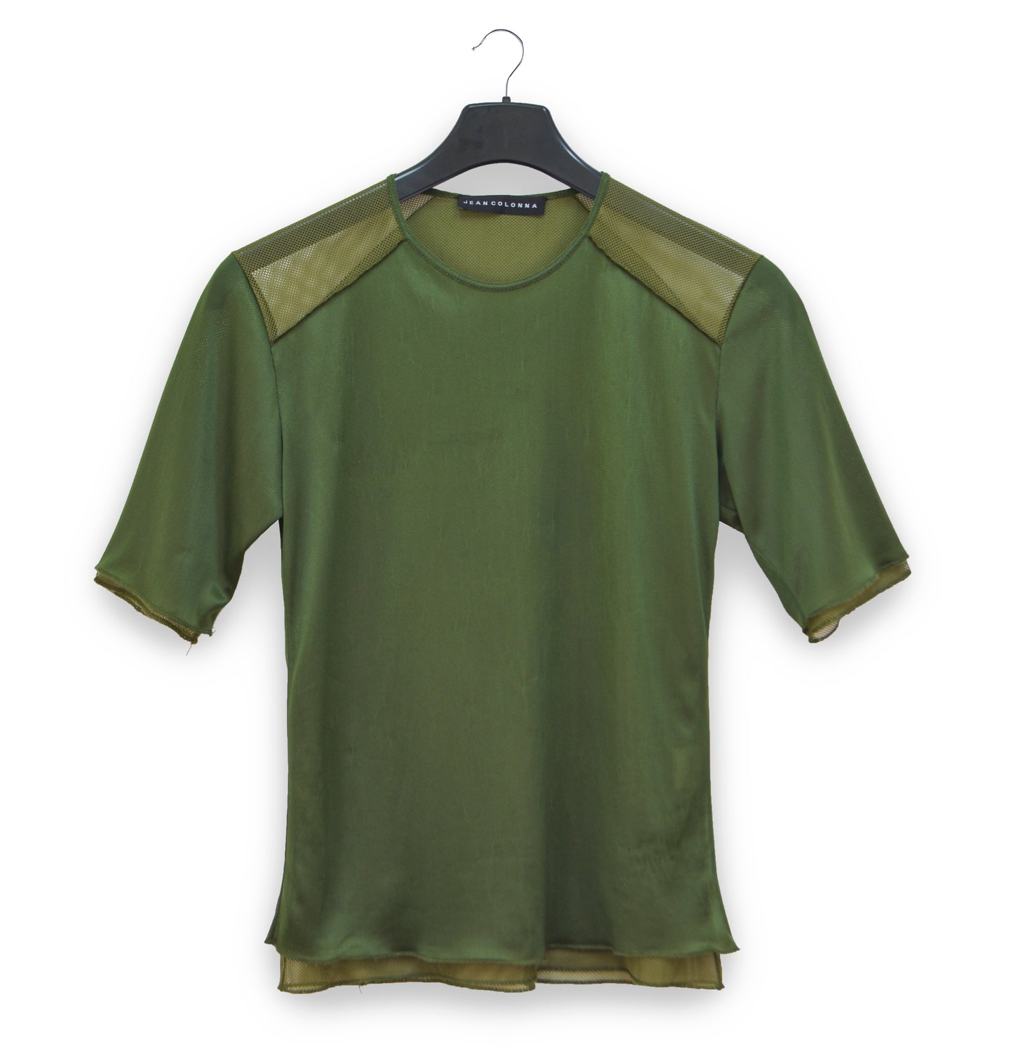 1990s Layered T-Shirt with Shoulder Panels in Extrafine Nylon and Mesh