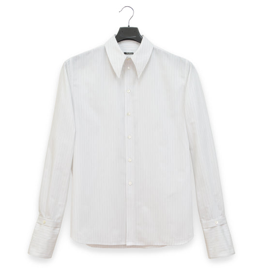 2005 Shirt with Exaggerated Collar and Removable Cuffs in Fine Cotton Poplin