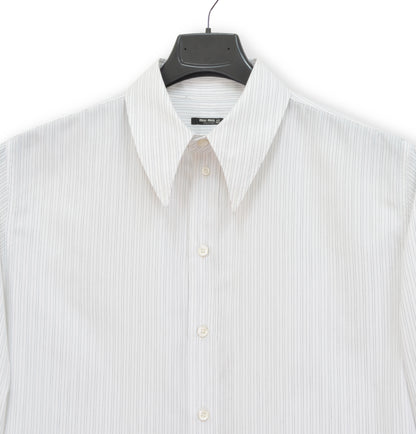 2005 Shirt with Exaggerated Collar and Removable Cuffs in Fine Cotton Poplin