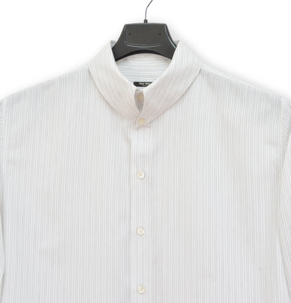 2005 Shirt with Exaggerated Collar and Removable Cuffs in Fine Cotton Poplin