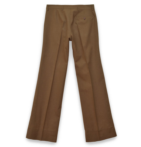 2002 Flared Tailored Trousers in Virgin Wool & Cotton Hopsack