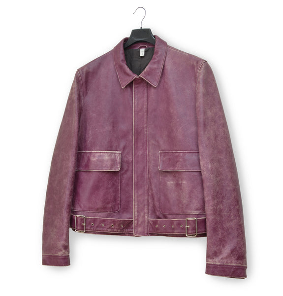 2001 Belted Aviator Blouson in Heavy Vintage Lamb Leather
