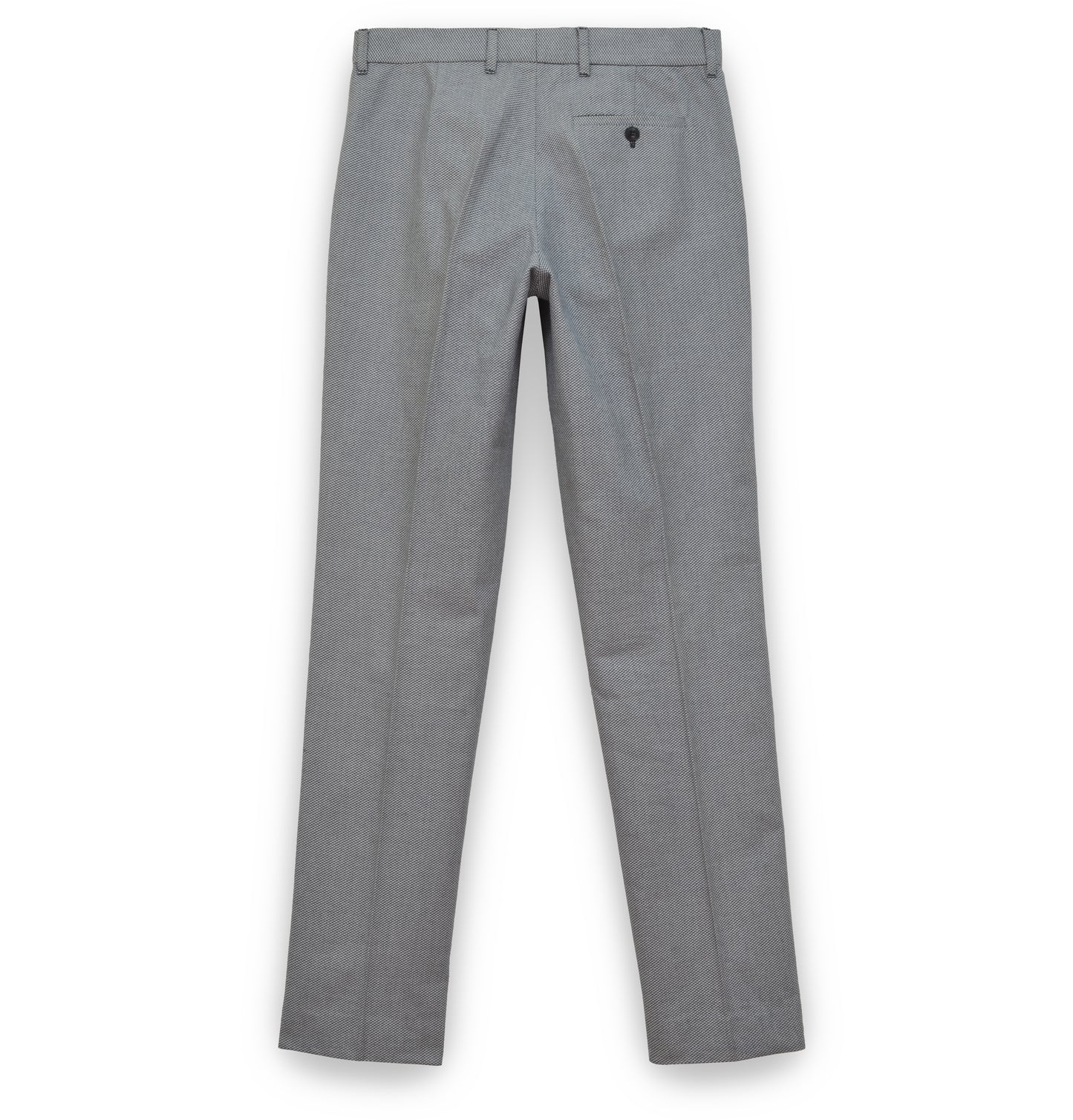 2001 Narrow Tailored Trousers in Compact Patterned Cotton