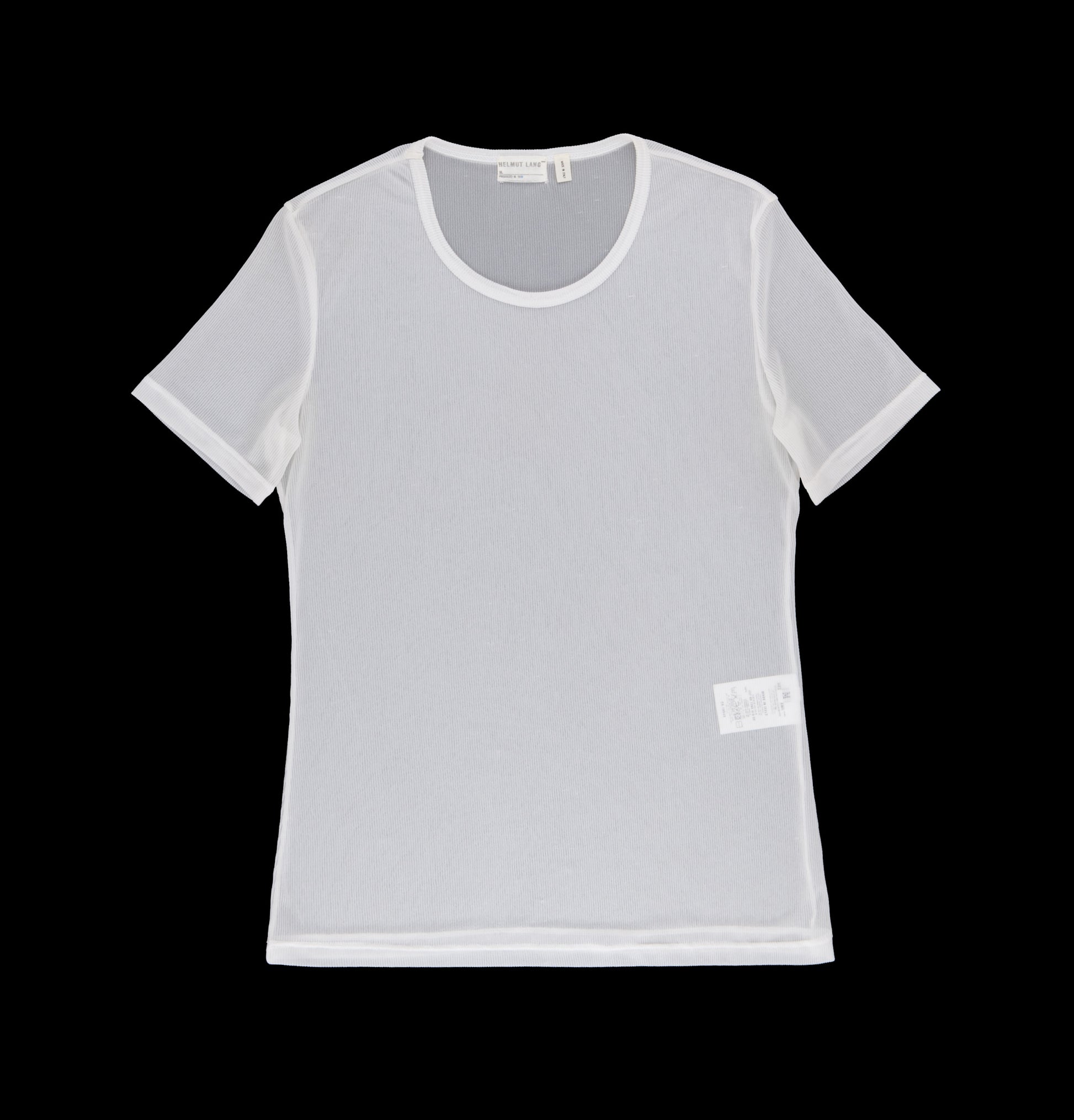 Helmut Lang 1999 Extrafine Transparent Ribbed Jersey T-Shirt – ENDYMA Helmut Lang 1999 Extrafine Transparent Ribbed Jersey T-Shirt – ENDYMA