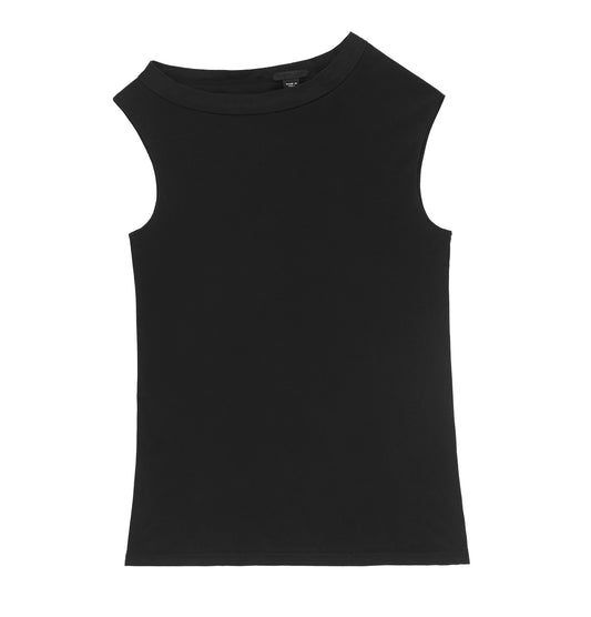 1998 Sleeveless Top with Asymmetric Neckline