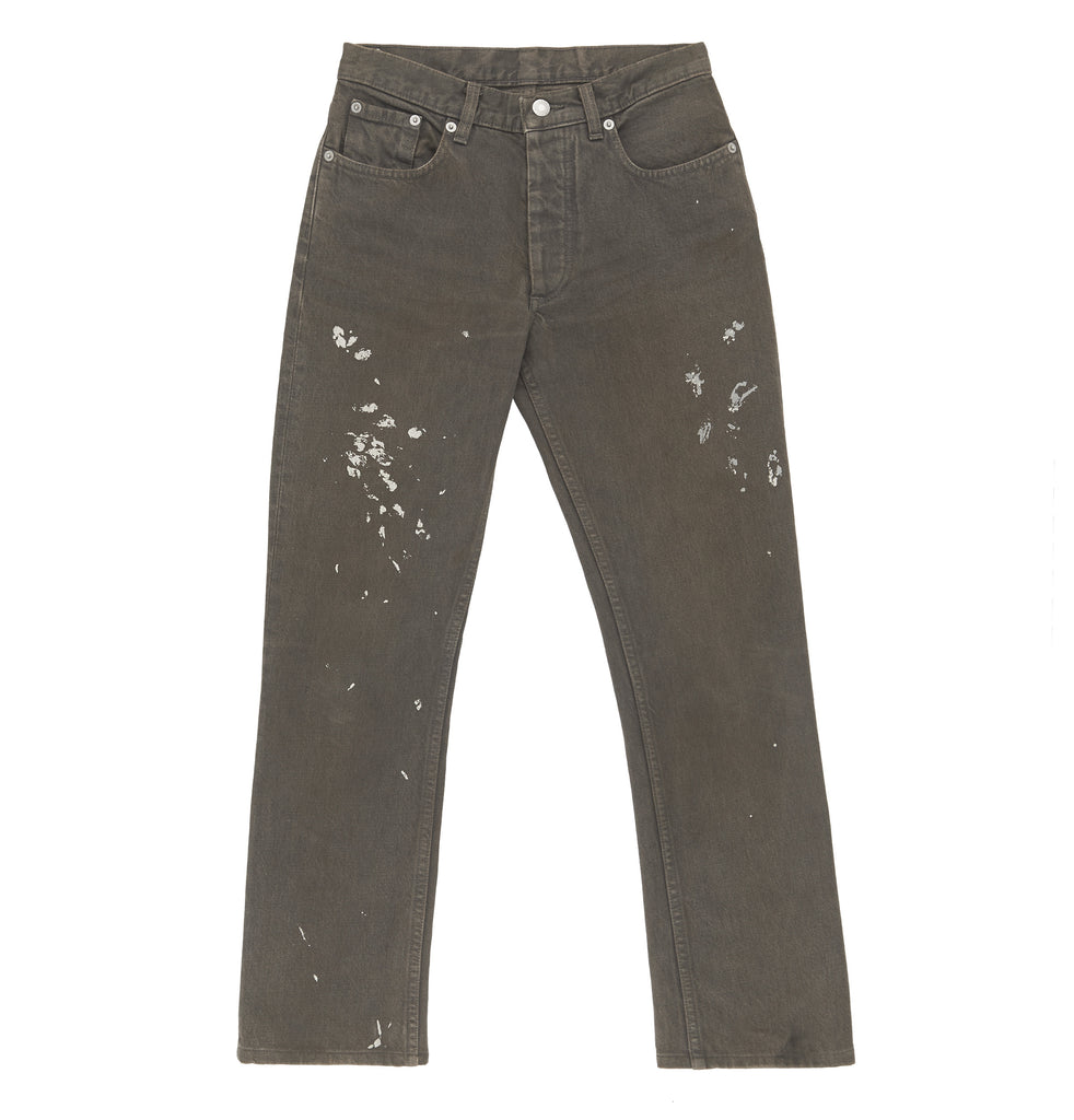 Helmut Lang 2000 Vintage Overdyed Brown Denim Painter Jeans – ENDYMA