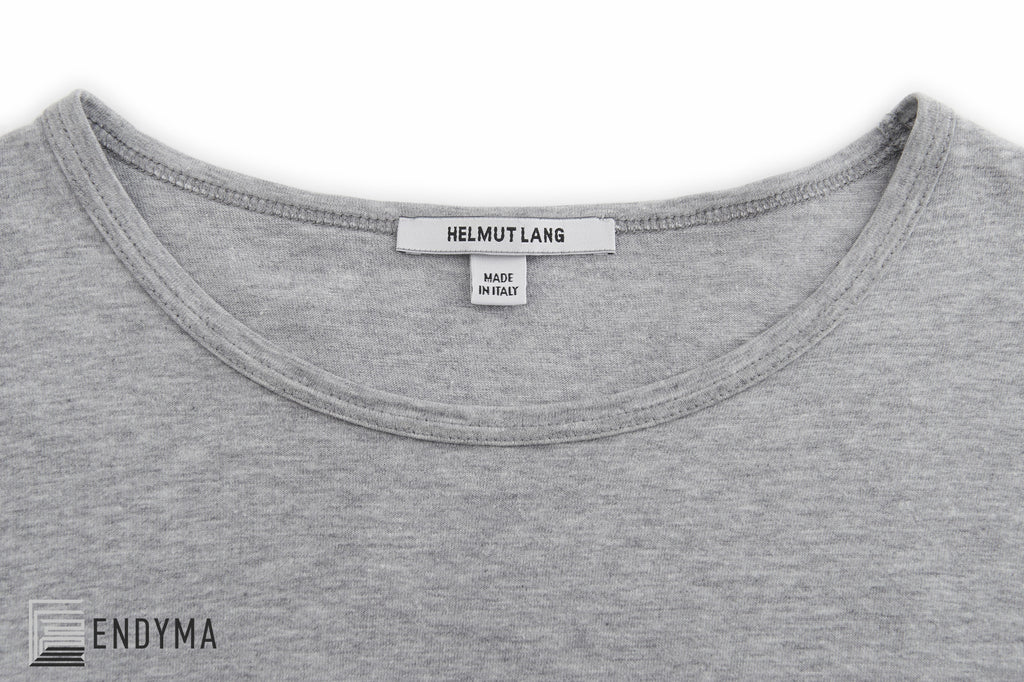 Shop Helmut Lang Logo Print Crewneck T-Shirt