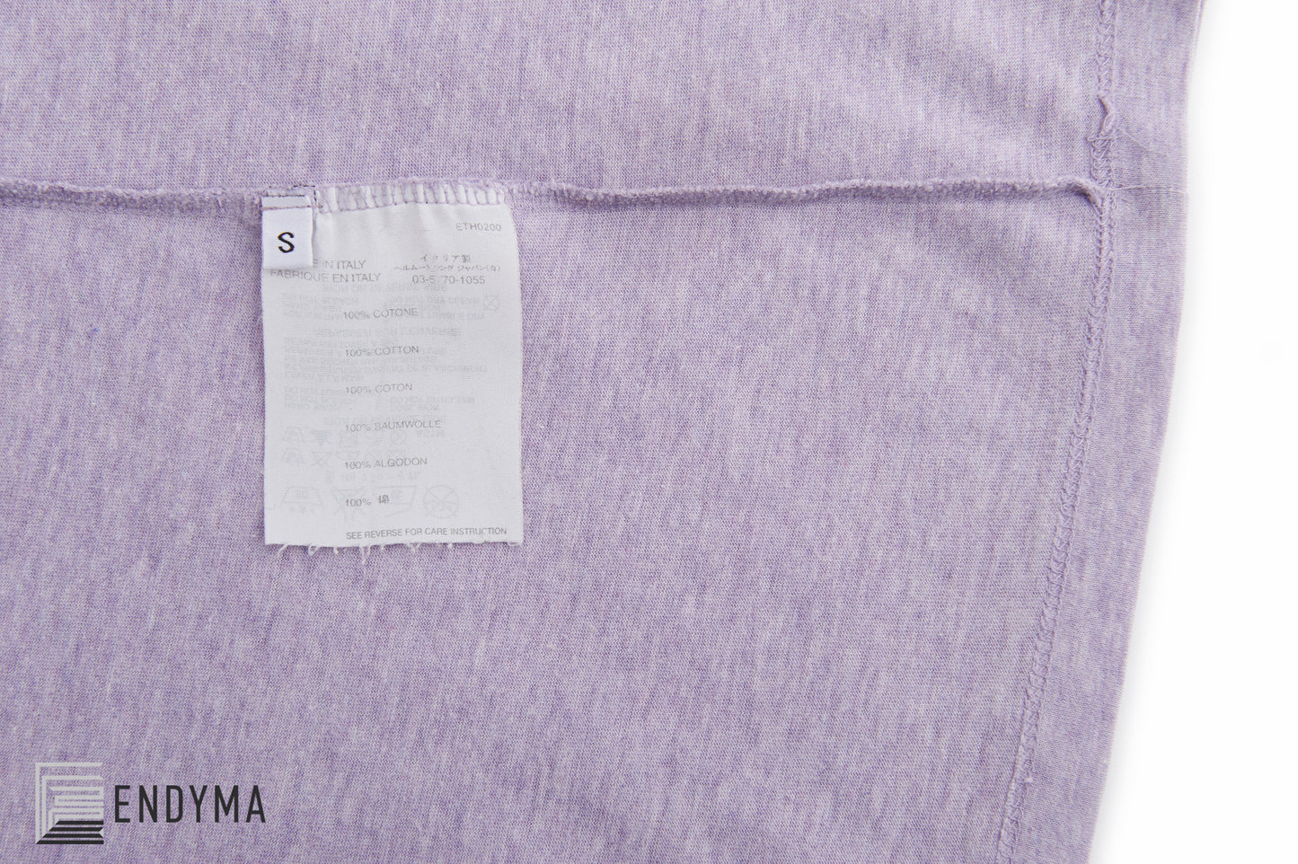 2004 Pale Violet Melange Jersey 'Janus in Leather Jacket' T-Shirt