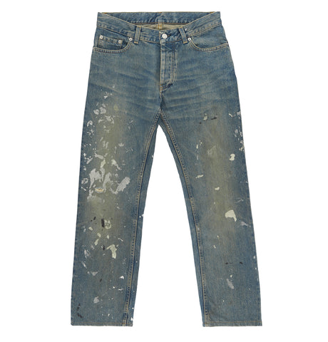 2000 Vintage Sanded Denim Painter Jeans (Light Wash, Size 30)