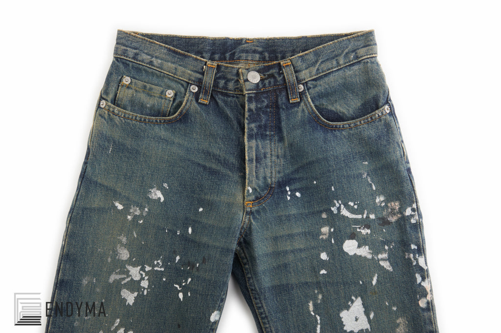 Helmut Lang 1998 Vintage Sanded Broken Denim Painter Jeans – ENDYMA