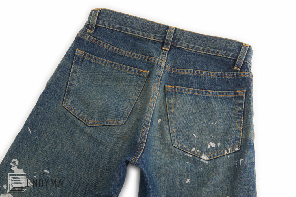 Helmut Lang 1998 Vintage Sanded Broken Denim Painter Jeans – ENDYMA